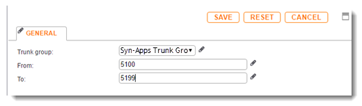 Summary of General tab